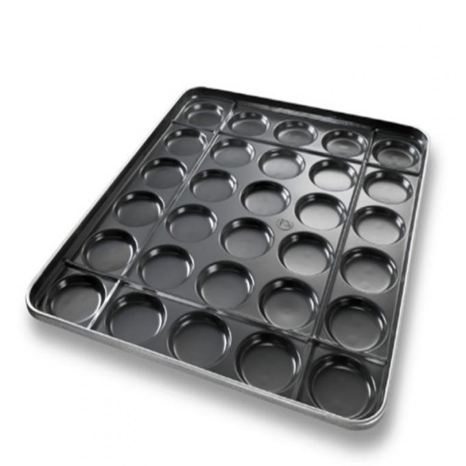 Heat Resistant Durashield Coating Hamburger Pan with Structural Ribs