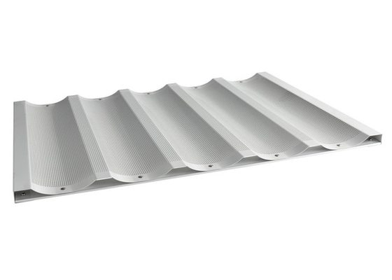 RK Bakeware China Foodservice NSF 5 ложек Алюминиевый хлебопекарный поднос Нонстик Широкий слот Багует французская хлебная сковородка