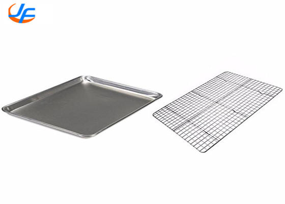 RK Bakeware China-Half Size 16 Gauge Wire in Rim Aluminum Baking Tray с подставкой для охлаждения
