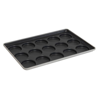 RK Bakeware China Foodservice NSF 41005 Стеклянная алюминиевая сталь 15 формы Хэмбургер Бун Пекарная поднос кексы верхняя сковородка