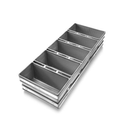 Rk Bakeware China Manufacturer-4 Strap Glazed Aluminized Steel Pullman Loaf Pan/ Tank Loaf Pan/Vienna Loaf Pan (Рекламная пекарня из алюминиевой стали)