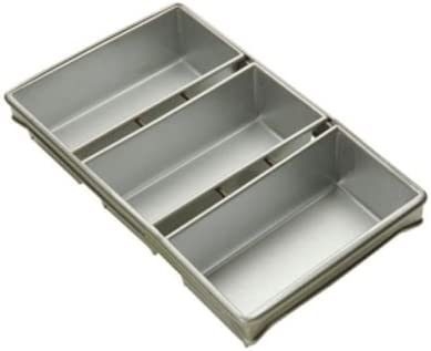 Rk Bakeware China-Foodservice 904935 Коммерческая пекарня 12,25 дюймов х 4,5 дюймов 3 ленточные хлебные кастрюли