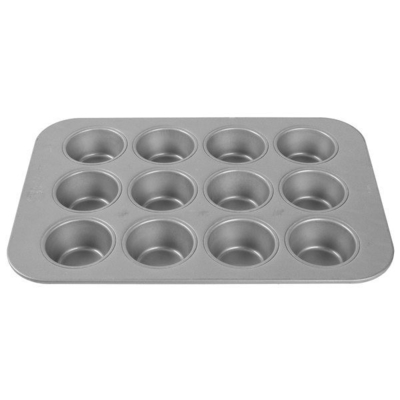 Rk Bakeware China-42754 12 Cup Glazed Aluminized Steel Mini Crown Muffin Pan/Cruffin Pan/Cruffin Tray (Рекламная пекарня из алюминиевой стали)