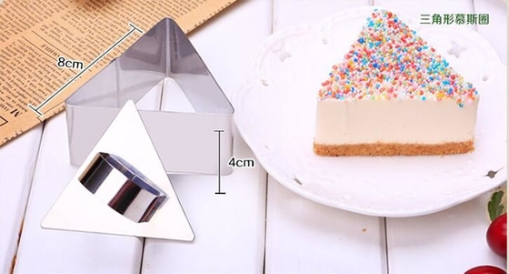 RK Bakeware China Foodservice NSF Треугольник Mousse Cake Ring Нержавеющая сталь Ring Mold Cut Biscuits Cake Bakeware Mold