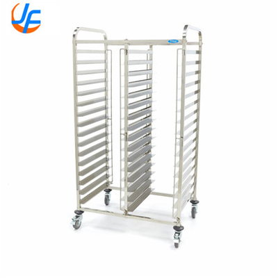 RK Bakeware China-10 Sheet Aluminum Storage Cooling Trolley с открытой полкой, мобильным стойкой для выпечки тестовой пиццы