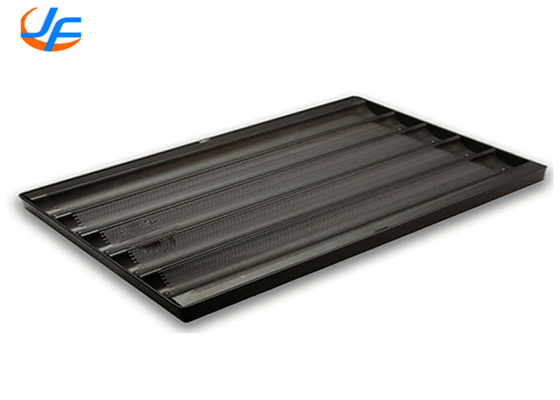 RK Bakeware China Foodservice 5 рядов Алюминиевый беспривязный перфорированный багетный трей