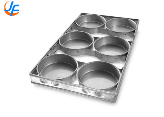 RK Bakeware China Foodservice Чикаго Металлический силиконовый глазурованный круглый угол Торт/сыр Торт Пекарная поднос Неприкасаемая