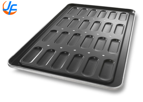 RK Bakeware China-52435 Стеклянный неприкасающийся 18 плесень Алюминиевый стальной горячий пес Бун-Пан