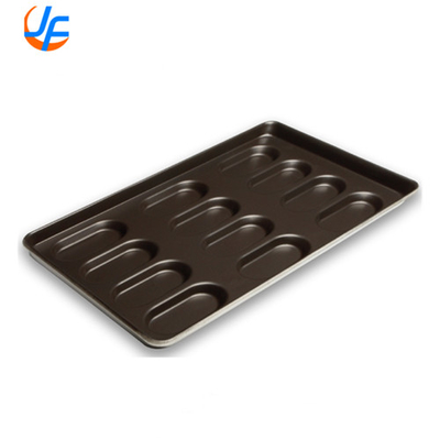 RK Bakeware China Foodservice Commercial Slicone Glazed Hot Dog Bun Pan Для оптовых пекарей