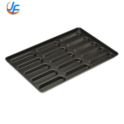 RK Bakeware China Foodservice Commercial Slicone Glazed Hot Dog Bun Pan Для оптовых пекарей