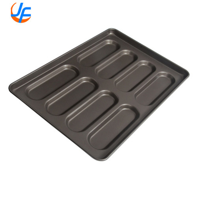 RK Bakeware China Foodservice Commercial Slicone Glazed Hot Dog Bun Pan Для оптовых пекарей