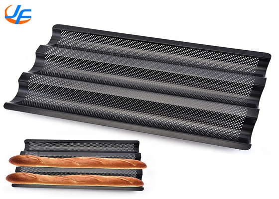 RK Bakeware China Foodservice Чикаго Металлический 5 Loaf Глазированный Uni Lock NSF Алюминиевые Багеты Пекарные подносы