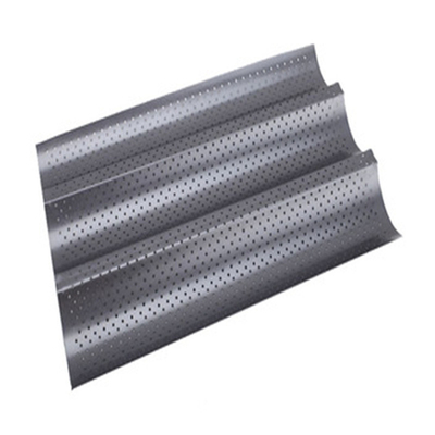 RK Bakeware China Foodservice NSF Full Size 16 Gauge 5 Row Nonstick Aluminum Baguette Bread Baking Tray (РК Бэйквейер Китая Фудсервис НСФ полный размер 16 калибра 5 рядов Алюминиевая багетка для хлеба)