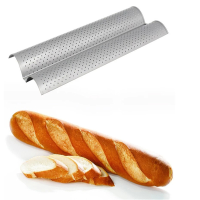RK Bakeware China Foodservice NSF Перфорированные 3-слотные формы Багуетта Пекарная поднос Французская хлебная сковородка