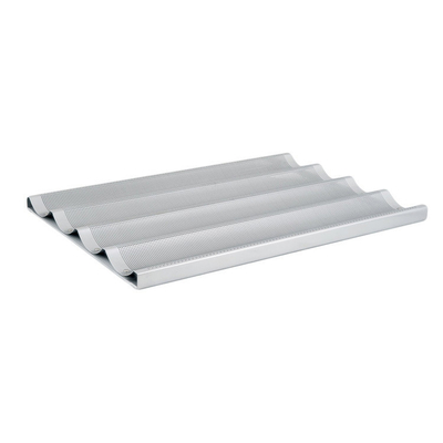RK Bakeware China Foodservice NSF 5 Loaf Glazed Aluminum Baguette Baking Tray Французская хлебная сковородка