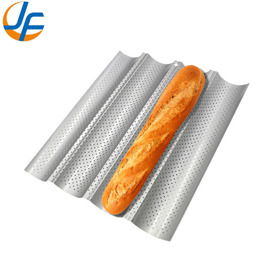 Rk Bakeware China-49053 5 Loaf Nonstick 600*400 Алюминиевая однозамокная багетная поднос / французская хлебная сковородка