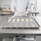 RK Bakeware China Foodservice NSF 0215 Стеклянная алюминиевая сталь Закругленный конец Hoagie Bun Pan Hamburger Bun Baking Tray