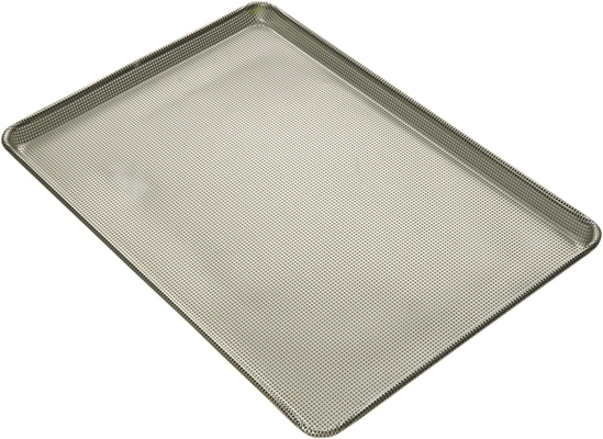 RK Bakeware China Foodservice NSF Glaze 16 Gauge Алюминиевый полностью перфорированный листовой банный сковорода полный размер