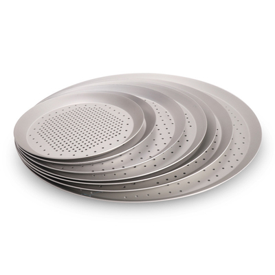 RK Bakeware China-Hard Anode Perforated Thin Crust Pizza Pan для пиццерии