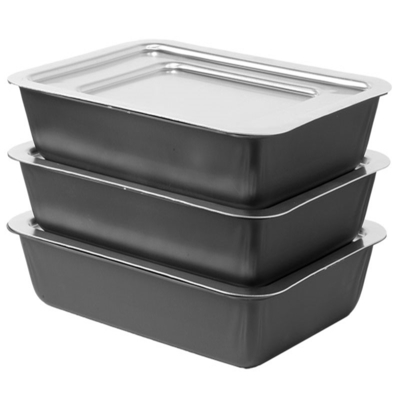 Rk Bakeware China-Derroit Style Алюминиевые пиццерийные кастрюли твердо анодированные