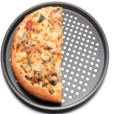 Rk Bakeware China Manufacturer-Nonstick Алюминиевый Пиццерийный Диск с Кромкой
