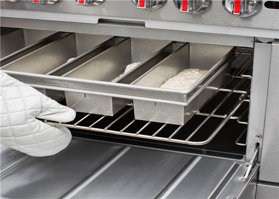 RK Bakeware China-Chicago Металлическая 4 ремни Стеклянная алюминиевая пульманская хлебная сковородка Хлебная сковородка 13 &quot;х 4&quot;х 4&quot;