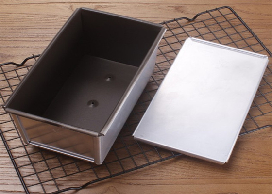 RK Bakeware China Foodservice NSF Custom Mini Loaf Pan Nonstick Pullman Bread Loaf Pan Fluted Pan с крышкой