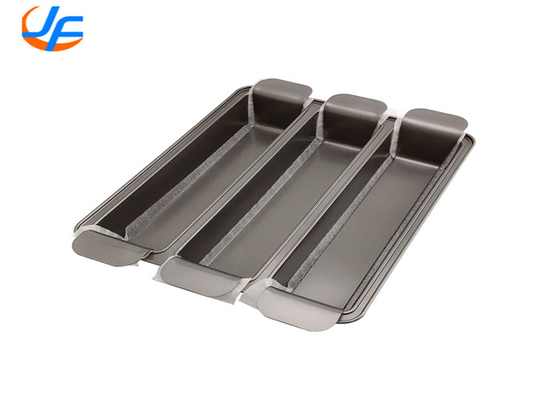 RK Bakeware China Foodservice NSF Telfon Coat Алюминиевые хлебные сковороды Пульман Три чашки хлебные сковороды Медная трисагня