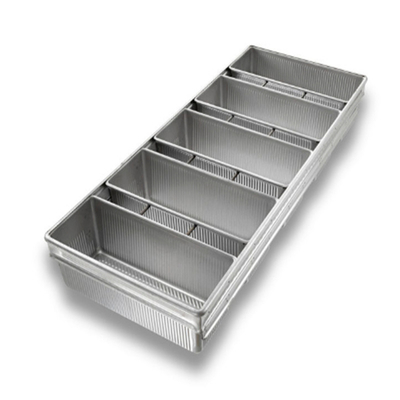 Rk Bakeware China Manufacturer-4 Strap Glazed Aluminized Steel Pullman Loaf Pan/ Tank Loaf Pan/Vienna Loaf Pan (Рекламная пекарня из алюминиевой стали)