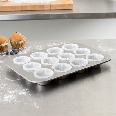 RK Bakeware China-12 Cup 3 Oz Nonstick Muffin Pan Fda Коммерческие алюминиевые подкладки для выпечки