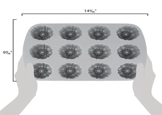 RK Bakeware China Foodservice NSF 12 отсека Bundtlette Алюминиевый кекс для кексов Коммерческий класс