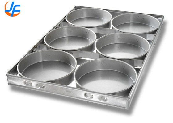 RK Bakeware China Foodservice Чикаго Металлический 6 ремней Алюминиевый Круглый Сырный пирог Панель глазурированная