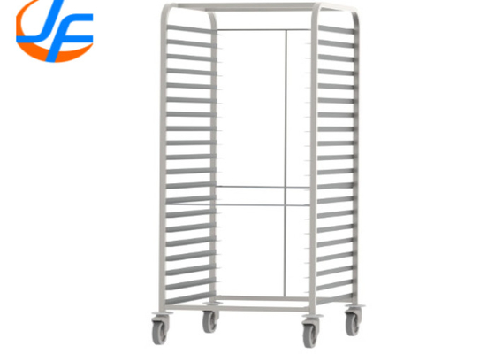 RK Bakeware China Foodservice NSF 600 X 800 Нержавеющая сталь Пекарная стойка Пекарные тележки Двойная стойка печи