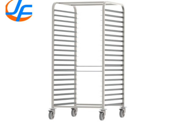 RK Bakeware China Foodservice NSF 600 X 800 Нержавеющая сталь Пекарная стойка Пекарные тележки Двойная стойка печи