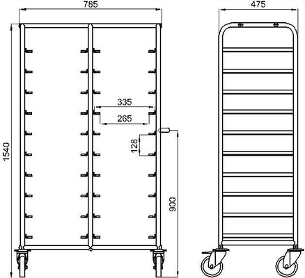 RK Bakeware China Foodservice NSF 600 × 400 мм Овен Пекарная поднос, Gastronorm Нержавеющая сталь поднос