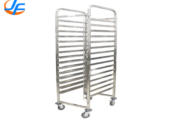 RK Bakeware China Foodservice NSF Нержавеющая сталь Мобильная корзина с продуктами GN1/1 Pan Tray Trolley Oven Rack