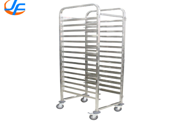 RK Bakeware China Foodservice NSF Нержавеющая сталь Мобильная корзина с продуктами GN1/1 Pan Tray Trolley Oven Rack