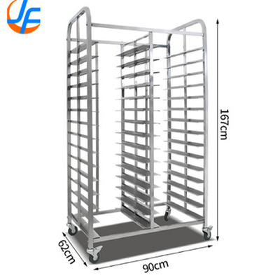 RK Bakeware China-10 Sheet Aluminum Storage Cooling Trolley с открытой полкой, мобильным стойкой для выпечки тестовой пиццы