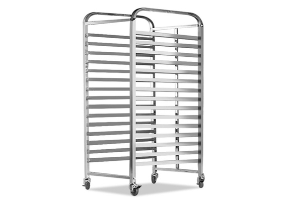 RK Bakeware China- 20 Pan End Load Stainless Steel Bun / Sheet Pan Rack - смонтированный