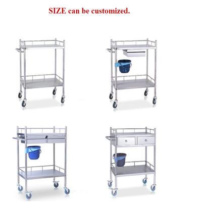 RK Bakeware China Foodservice NSF Нержавеющая сталь больничная медицинская тележка с ящиками