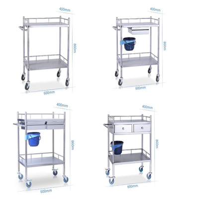 RK Bakeware China Foodservice NSF Нержавеющая сталь больничная медицинская тележка с ящиками