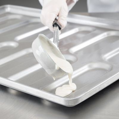 RK Bakeware China Foodservice NSF 0215 Стеклянная алюминиевая сталь Закругленный конец Hoagie Bun Pan Hamburger Bun Baking Tray
